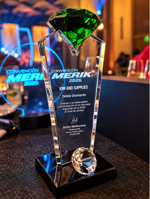 Trofeo Merik Doble Diamante recibido por KMDoors